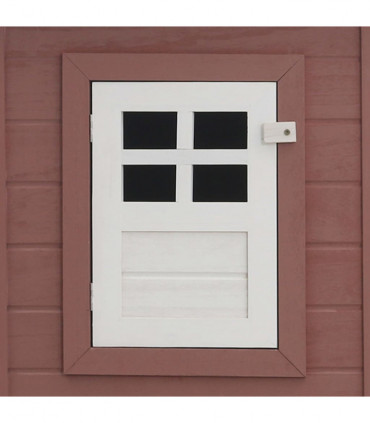 Outdoor Chicken Cage Hen House with 1 Egg Cage Brown Wood