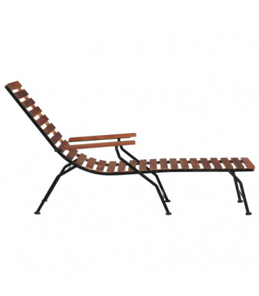 vidaXL Outdoor Deck Chair Solid Acacia Wood