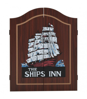 Professional Dart Set with Dartboard and Cabinet Sisal Steel