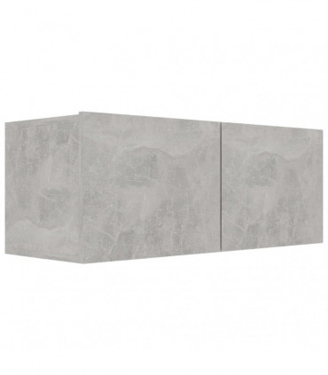 vidaXL 4 Piece TV Cabinet Set Concrete Grey Engineered Wood