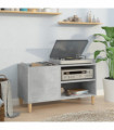 vidaXL Record Cabinet Concrete Grey 84.5x38x48 cm Engineered Wood