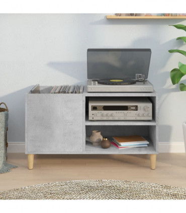 vidaXL Record Cabinet Concrete Grey 84.5x38x48 cm Engineered Wood