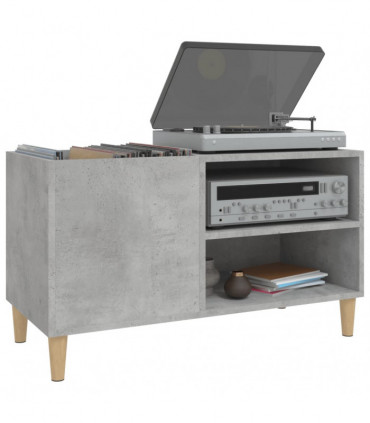 vidaXL Record Cabinet Concrete Grey 84.5x38x48 cm Engineered Wood