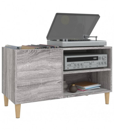 vidaXL Record Cabinet Grey Sonoma 84.5x38x48 cm Engineered Wood