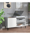 vidaXL Record Cabinet High Gloss White 84.5x38x48 cm Engineered Wood