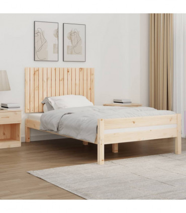 Wall Headboard 108x3x60 cm Solid Wood Pine