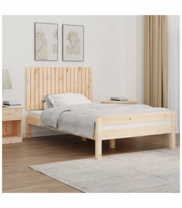 Wall Headboard 108x3x60 cm Solid Wood Pine
