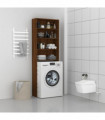 Washing Machine Cabinet Brown Oak 64x24x190 cm