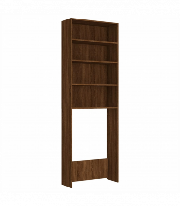 Washing Machine Cabinet Brown Oak 64x24x190 cm