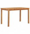 vidaXL Garden Dining Table 120x70x77 cm Solid Teak Wood