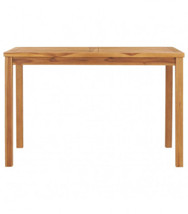 vidaXL Garden Dining Table 120x70x77 cm Solid Teak Wood