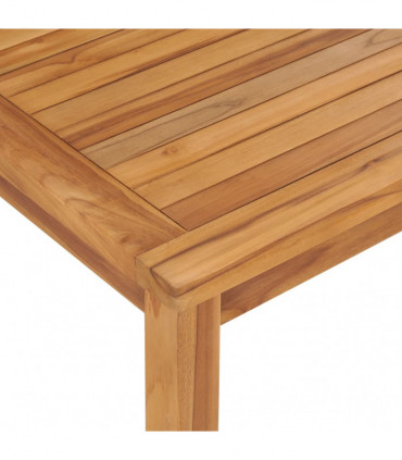 vidaXL Garden Dining Table 120x70x77 cm Solid Teak Wood