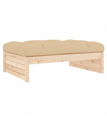 vidaXL Garden Footstool 120x80 cm Solid Wood Pine