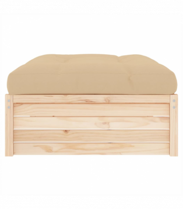 vidaXL Garden Footstool 120x80 cm Solid Wood Pine