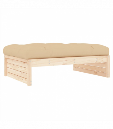 vidaXL Garden Footstool 120x80 cm Solid Wood Pine