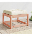 vidaXL Garden Footstool with Cushions Solid Wood Douglas