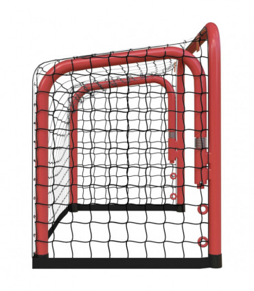 vidaXL Hockey Goal with Net Red&Black 68x32x47 cm Steel&Polyester