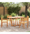 vidaXL 5 Piece Garden Dining Set Solid Wood Acacia