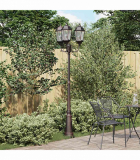 vidaXL Garden Light Bronze 235 cm Aluminium