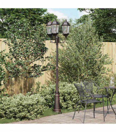 vidaXL Garden Light Bronze 235 cm Aluminium