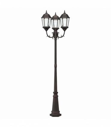 vidaXL Garden Light Bronze 235 cm Aluminium