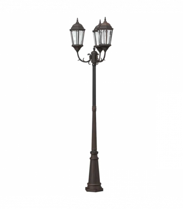 vidaXL Garden Light Bronze 235 cm Aluminium