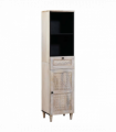 vidaXL Bathroom Cabinet White 38 x 33.5 x 160 cm Solid Wood Mango
