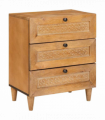 vidaXL Bedside Table Light brown 50 x 33 x 60 cm Solid mango wood