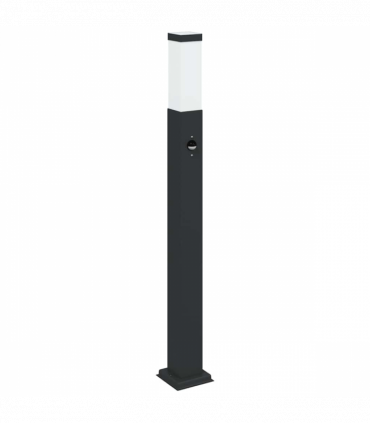 vidaXL Bollard Lights with Sensor 3 pcs 80 cm Black IP44