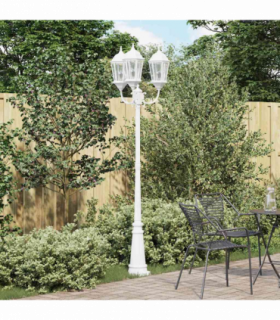 vidaXL Garden Light White 235 cm Aluminium