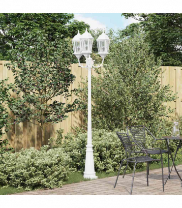 vidaXL Garden Light White 235 cm Aluminium