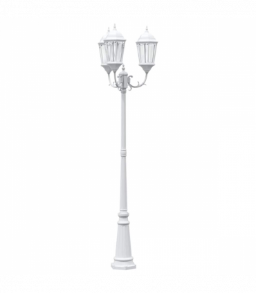 vidaXL Garden Light White 235 cm Aluminium