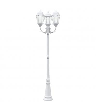 vidaXL Garden Light White 235 cm Aluminium