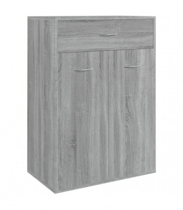 Shoe Cabinet Grey Sonoma 60x35x84 cm Engineered Wood