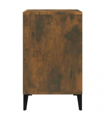 Shoe Cabinet Smoked Oak 102x36x60 cm Engineered Wood