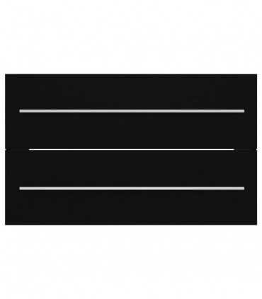 Sink Cabinet Black 80x38.5x48 cm Engineered Wood