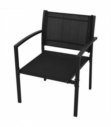 vidaXL 4 Piece Garden Lounge Set Textilene Black