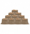 vidaXL Jute Sacks 10 pcs 100x110 cm 100% Jute 220 gsm