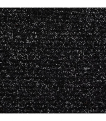 15pcs Self-adhesive Stair Mats Needle Punch 65x21x4cm Dark Grey