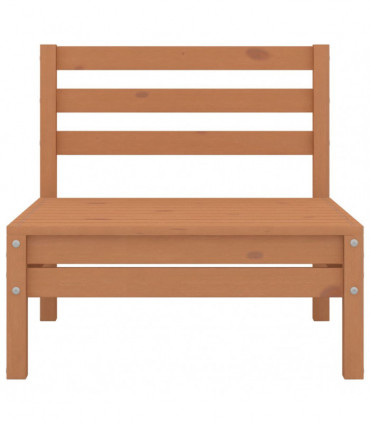 4 Piece Garden Lounge Set Honey Brown Solid Pinewood