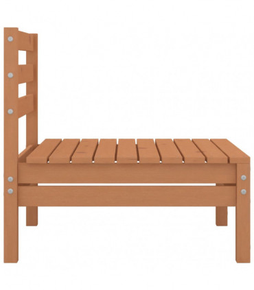 4 Piece Garden Lounge Set Honey Brown Solid Pinewood