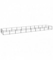 Dog Kennel Black 20 m² Steel