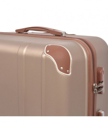 Four Piece Hardcase Trolley Set Champagne