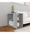 Side Cabinet Grey Sonoma 60x30x50 cm Engineered Wood