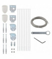 vidaXL 29 Piece Balcony Screen Accessory Set