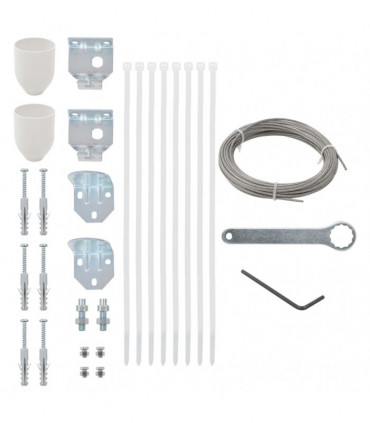 vidaXL 29 Piece Balcony Screen Accessory Set
