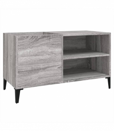vidaXL Record Cabinet Grey Sonoma 84.5x38x48 cm Engineered Wood