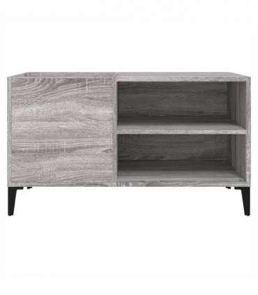 vidaXL Record Cabinet Grey Sonoma 84.5x38x48 cm Engineered Wood
