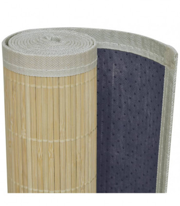 Rectangular Natural Bamboo Rug 80 x 300 cm