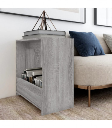 vidaXL Side Table Grey Sonoma 50x26x50 cm Engineered Wood